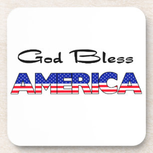 Patriotic God Bless America Coaster
