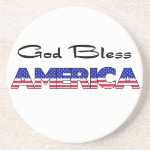 Patriotic God Bless America Coaster