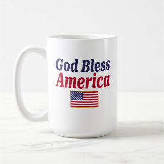 Patriotic God Bless America Coffee Mug