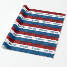 Patriotic God Bless America Wrapping Paper