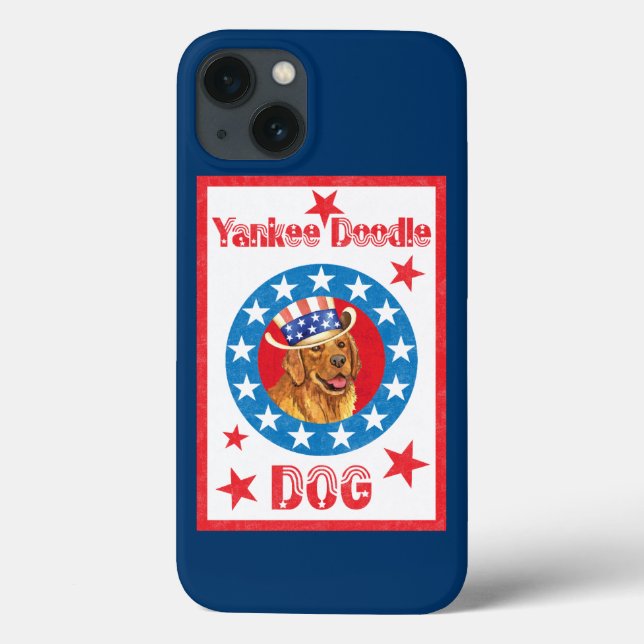 Patriotic Golden Retriever Case-Mate iPhone Case (Back)