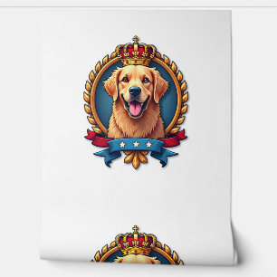 Patriotic Golden Retriever Grand Crest Shirt Wallpaper