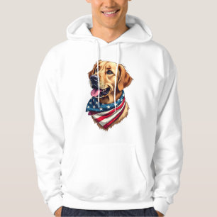 Patriotic Golden Retriever Head Vintage Shirt