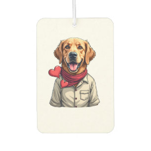 Patriotic Golden Retriever Lover Vintage Shirt 2 Car Air Freshener