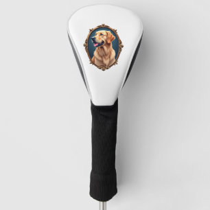 Patriotic Golden Retriever Oval Cameo Shirt 2 Golf Head Cover