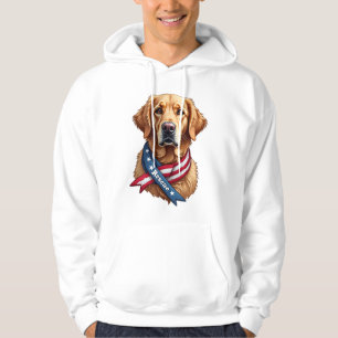 Patriotic Golden Retriever Rescue Vintage Tee