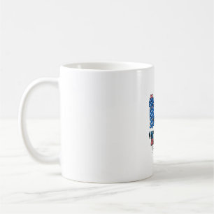 Patriotic Goldendoodle Dog 4th of July America USA Coffee Mug