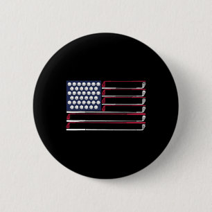Patriotic Golf American 4th Of July Golf Clubs Ame 6 Cm Round Badge