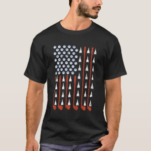 Patriotic Golf American 4Th Of July Golf Clubs Ame T-Shirt