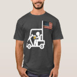 Patriotic Golf Cart American Flag Golfing Beer T-Shirt<br><div class="desc">Patriotic Golf Cart American Flag Golfing Beer Drinker Gift. Perfect gift for your dad,  mum,  papa,  men,  women,  friend and family members on Thanksgiving Day,  Christmas Day,  Mothers Day,  Fathers Day,  4th of July,  1776 Independent day,  Veterans Day,  Halloween Day,  Patrick's Day</div>