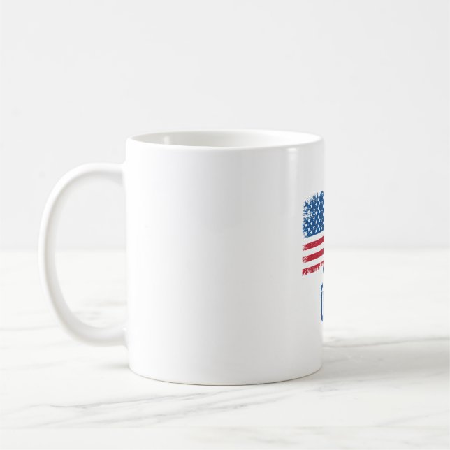 Patriotic Golf USA Coffee Mug (Left)