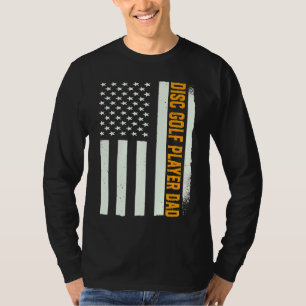Patriotic Golfer Coach Frisbee Disc Golf Player D T-Shirt