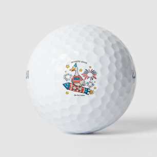 Patriotic Goose 250th Anniversary 4th Of July Golf Balls
