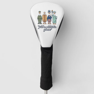 Patriotic Goose Lineup Vintage Vector Shirt_1 Golf Head Cover