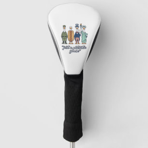 Patriotic Goose Lineup Vintage Vector Shirt_1 Golf Head Cover