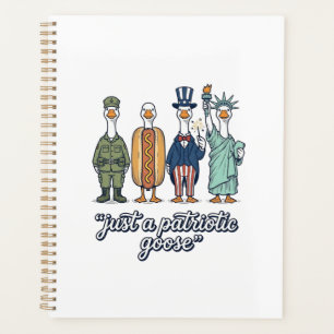 Patriotic Goose Lineup Vintage Vector Shirt_1 Planner