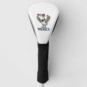 Patriotic Goose 'Merica Hot Dog Vintage Shirt Desi Golf Head Cover