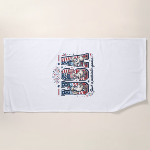 Patriotic Goose USA Vintage Fourth of July Shirt ( Beach Towel