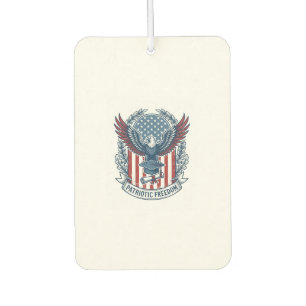 Patriotic Graduation Vector Graphic Tee Car Air Freshener