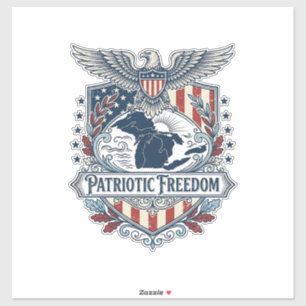 Patriotic Great Lakes Pride Vector Graphic Tee_1