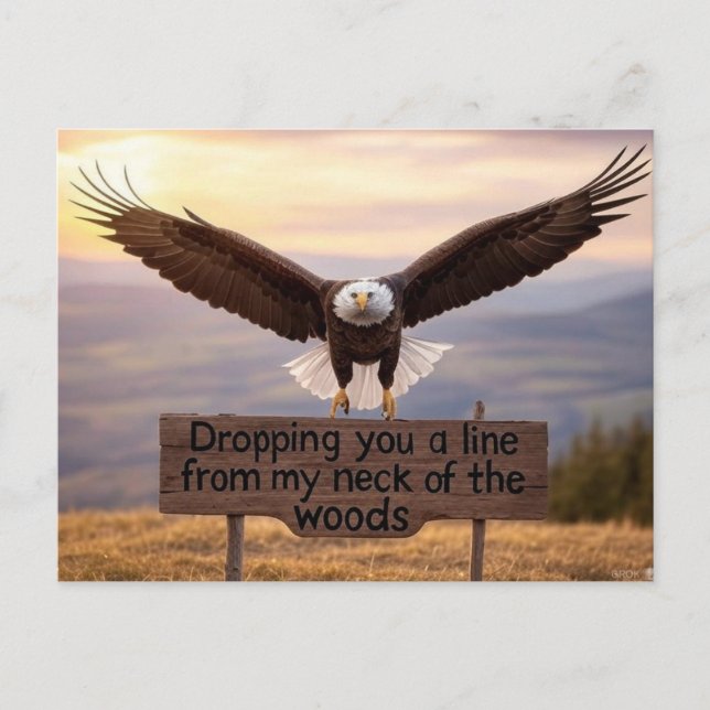 Patriotic greeting postcard (Front)