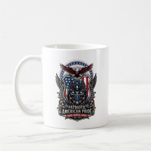 Patriotic Guardian Mask Freedom Military Inspired  Coffee Mug