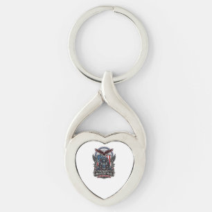 Patriotic Guardian Mask Freedom Military Inspired Key Ring