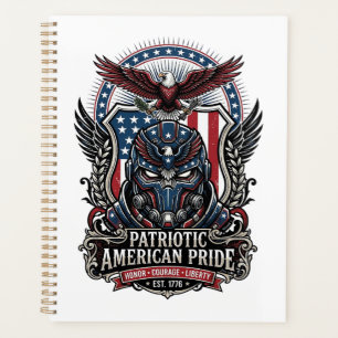 Patriotic Guardian Mask Freedom Military Inspired Planner