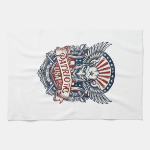 Patriotic Guardian Mask Freedom Military Inspired Tea Towel