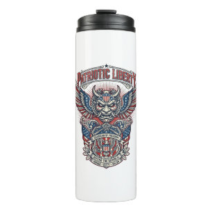 Patriotic Guardian Mask Freedom Military Inspired Thermal Tumbler