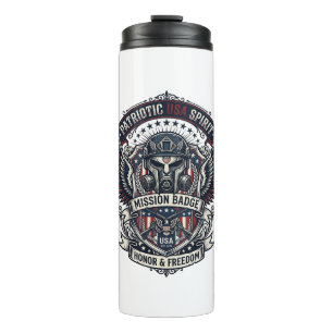 Patriotic Guardian Mask Freedom Military Inspired Thermal Tumbler