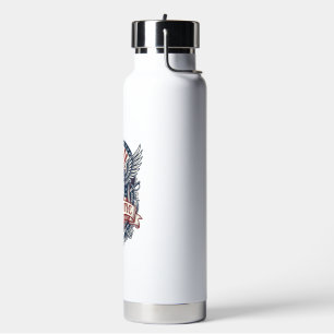 Patriotic Guardian Mask Freedom Military Inspired Water Bottle