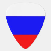 Patriotic guitar pick with Flag of Russia (Back)