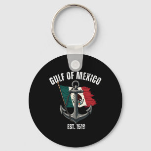 Patriotic Gulf Of Mexico Forever 1519 El Golfo De Key Ring