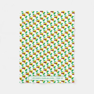 Patriotic GUYANA FLAG Fleece Blanket