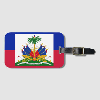Patriotic Haiti Flag Luggage Tag 