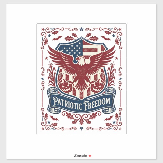Patriotic Halloween Vector Graphic Tee (Sheet)