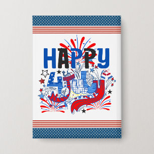 Patriotic Happy 4th of July Celebration Design