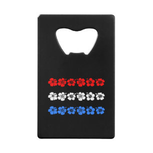 Patriotic Hawaiian USA Red White Blue Aloha Bands