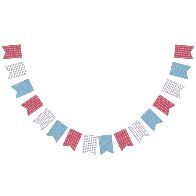 Patriotic Heart Bunting (All)