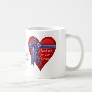 Patriotic Heart graphic Coffee Mug