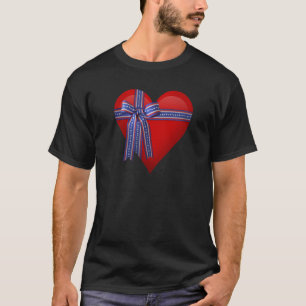 Patriotic Heart graphic T-Shirt