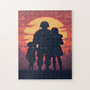 Patriotic Hidden Picture Mosaic Activity Game for Jigsaw Puzzle