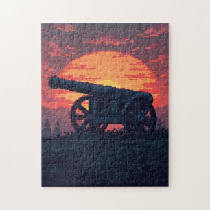Patriotic Hidden Picture Mosaic Activity Game for Jigsaw Puzzle