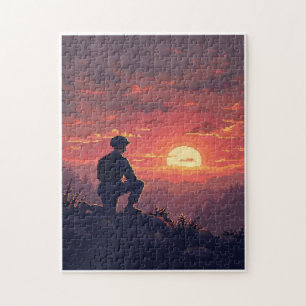 Patriotic Hidden Picture Mosaic Activity Game for Jigsaw Puzzle