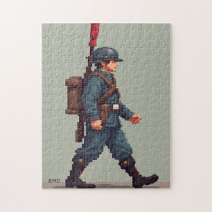 Patriotic Hidden Picture Mosaic Activity Game for Jigsaw Puzzle