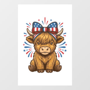 Patriotic Highland Cow Bow Vector Design (2)_1