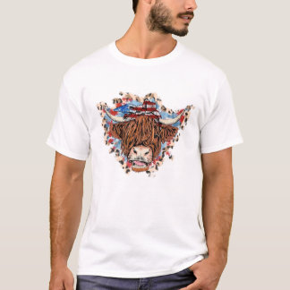 Patriotic Highland Cow shirt,American Cow shirt