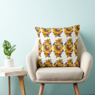 Patriotic HoneyBee Cushion