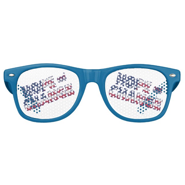 Patriotic Hope and Change Retro Sunglasses (Front)